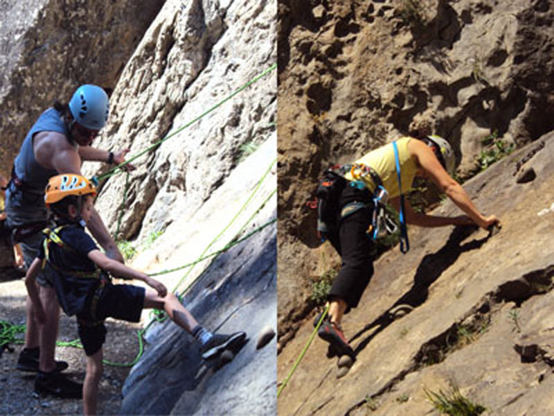 The Notre Dame du Cros climbing spot, freely ou under guidance