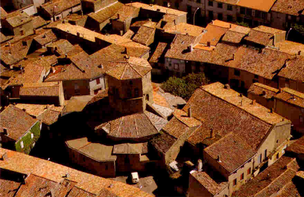 Rieux-Minervois - rotonde vue aerienne